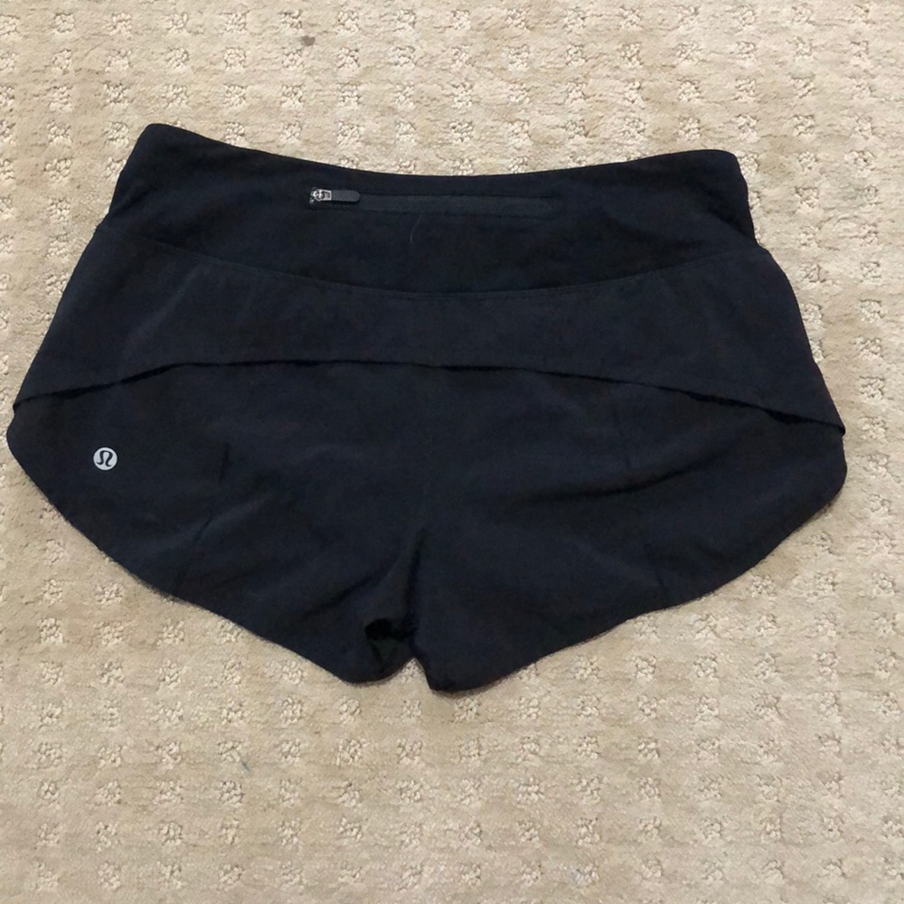 Black Size 4 Lululemon Speed Up Short.